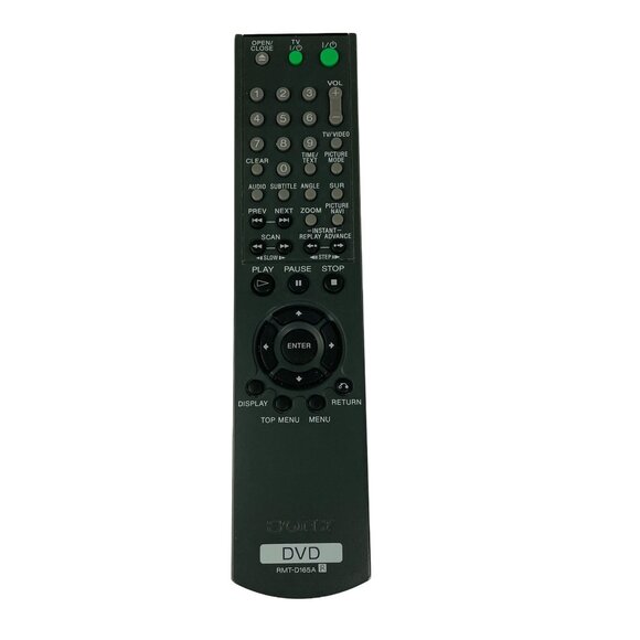 Sony DVD Remote Control RMT-D185A Black Battery Cover Included - Picture 1 of 2